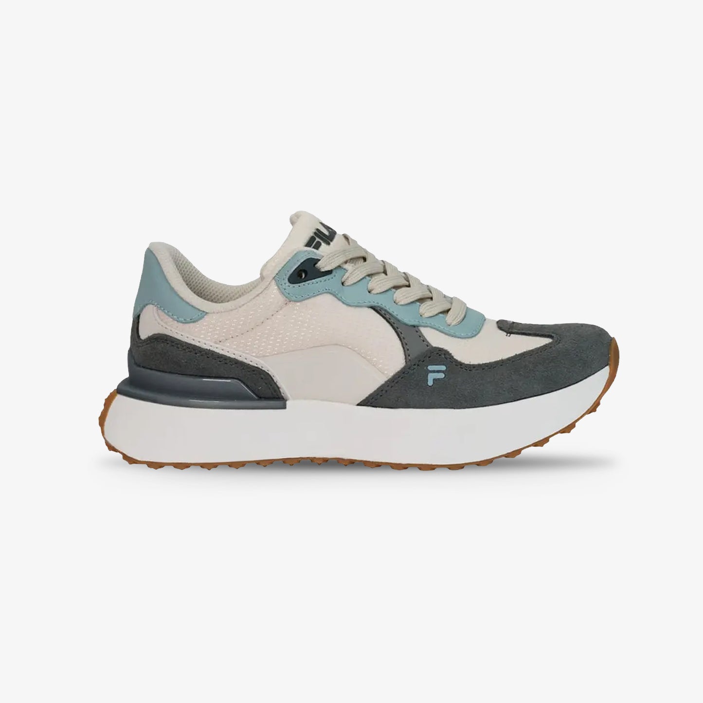 Tenis Fila Triada Mujer Blanco Gris