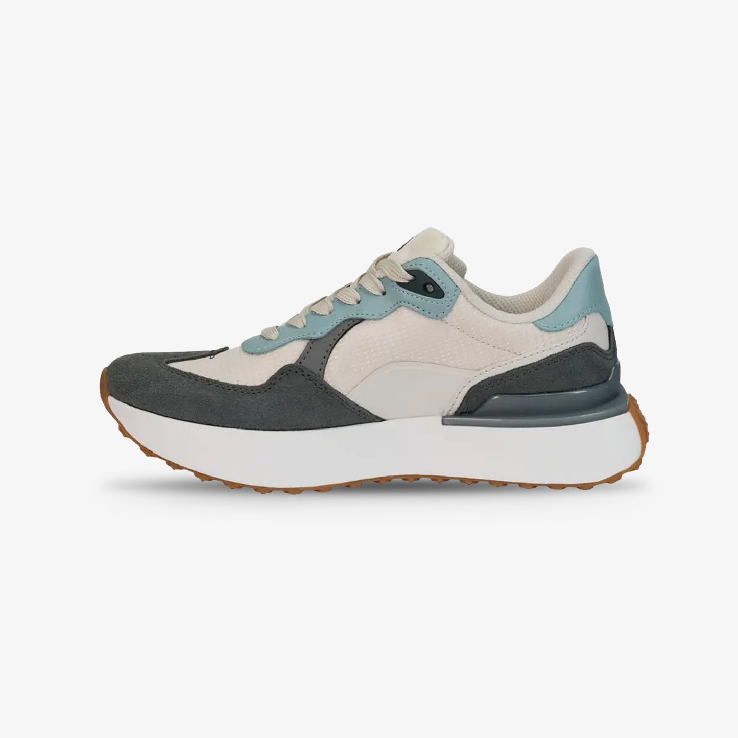 Tenis Fila Triada Mujer Blanco Gris