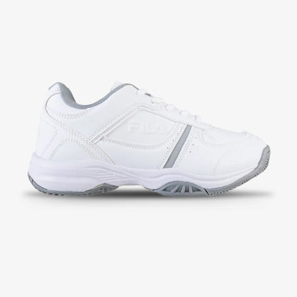 Tenis Fila Hustler Niño Blanco Gris