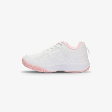Tenis FIila Hustler Niña Blanco Rosa