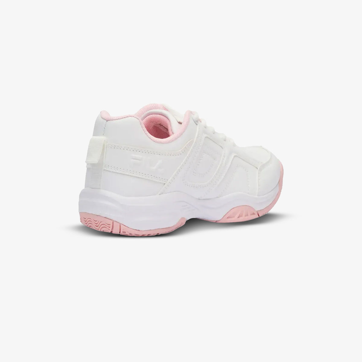 Tenis FIila Hustler Niña Blanco Rosa