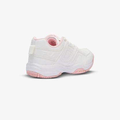 Tenis FIila Hustler Niña Blanco Rosa