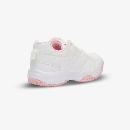Tenis Fila Charger Niña Blanco Rosado