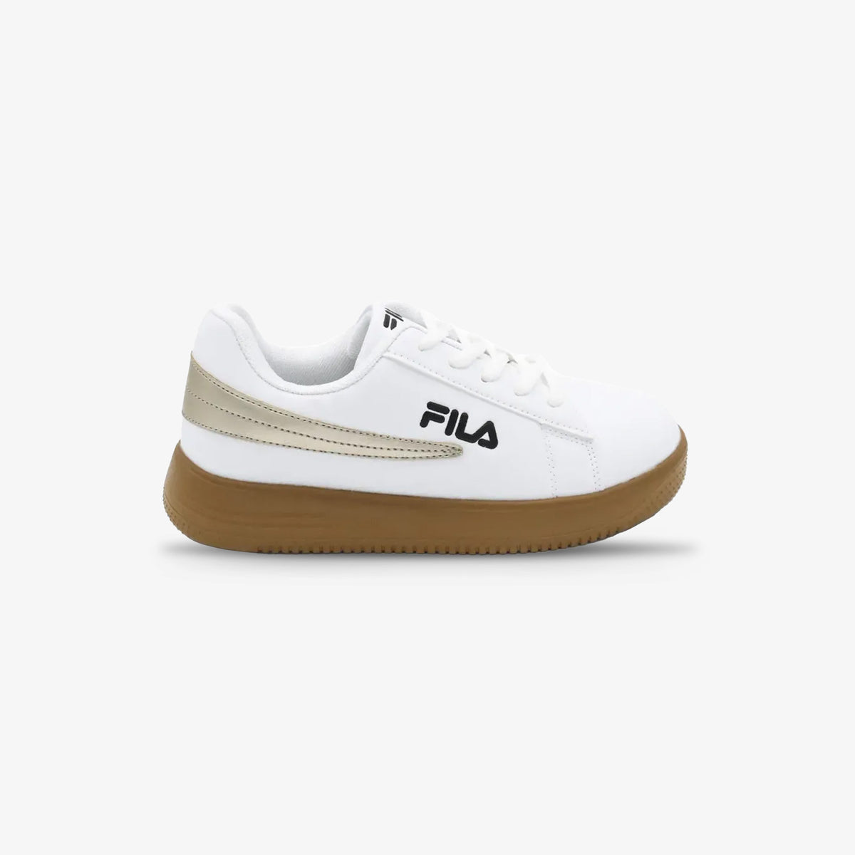 Tenis Fila Trew Niña Blanco Dorado