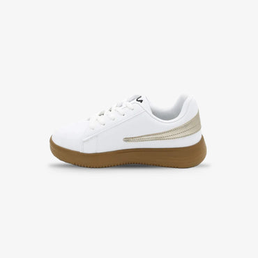Tenis Fila Trew Niña Blanco Dorado