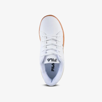 Tenis Fila Trew Niña Blanco Dorado