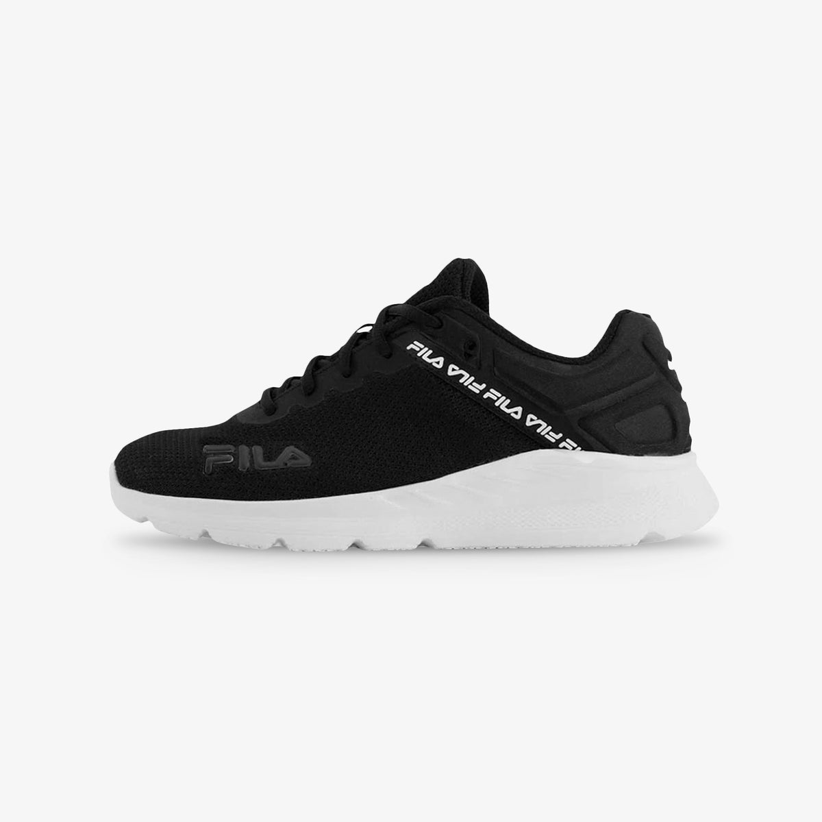 Tenis Fila Lightspin Mujer Negro Blanco