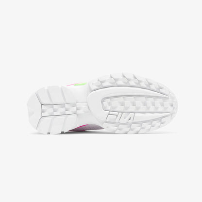 Tenis Fila Disruptor II Mujer Blanco Rosa
