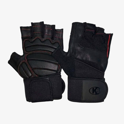 Guantes K6 Ice Border III Hombre Negro Rojo