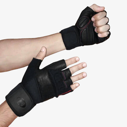 Guantes K6 Ice Border III Hombre Negro Rojo