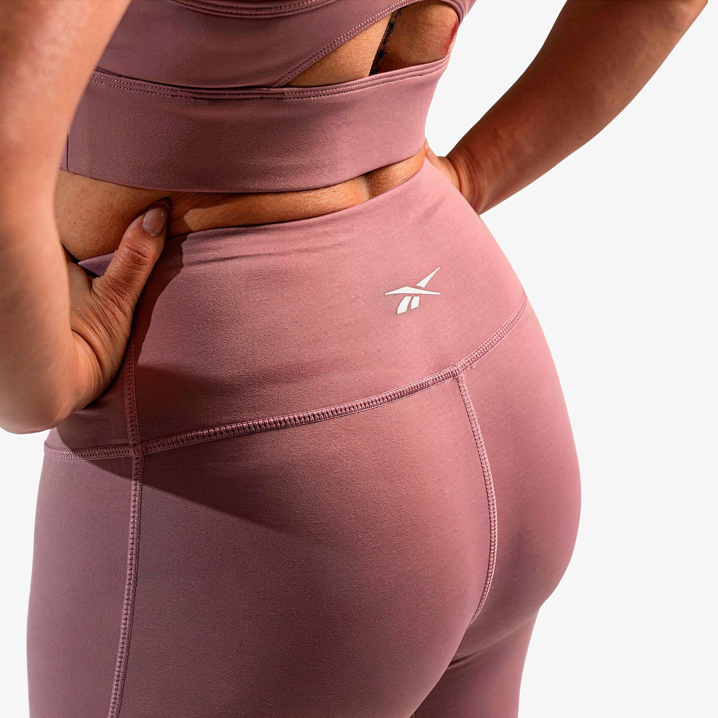 Lycra Reebok High Rise Mujer Morado