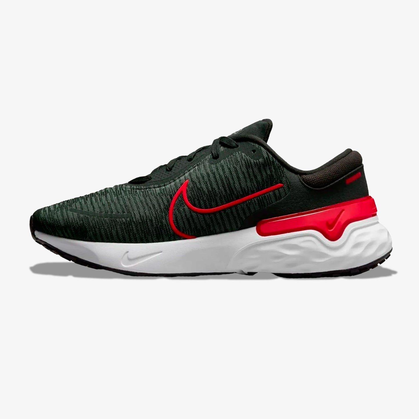 Tenis Nike Renew Run 4 Hombre Negro Rojo