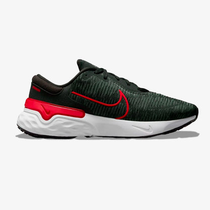 Tenis Nike Renew Run 4 Hombre Negro Rojo