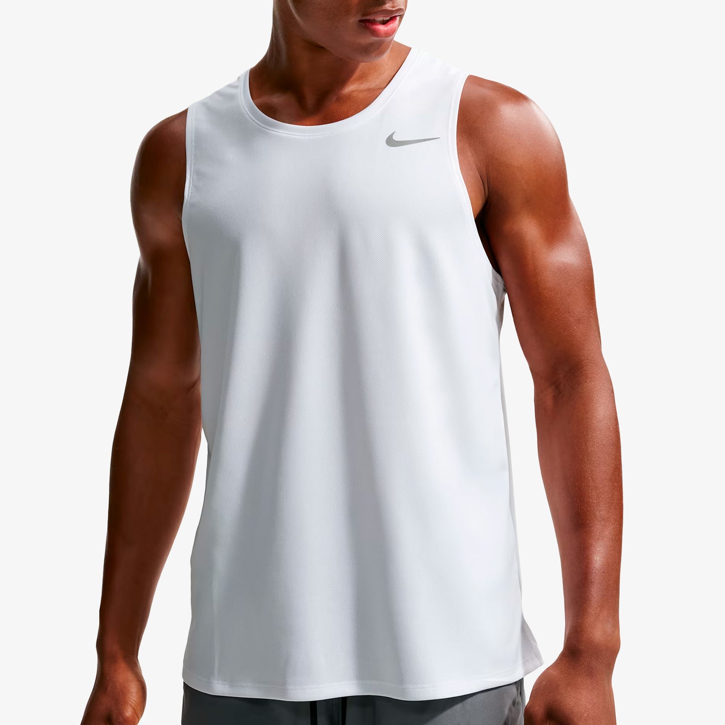 Camiseta Nike Dri Fit Hombre Blanco