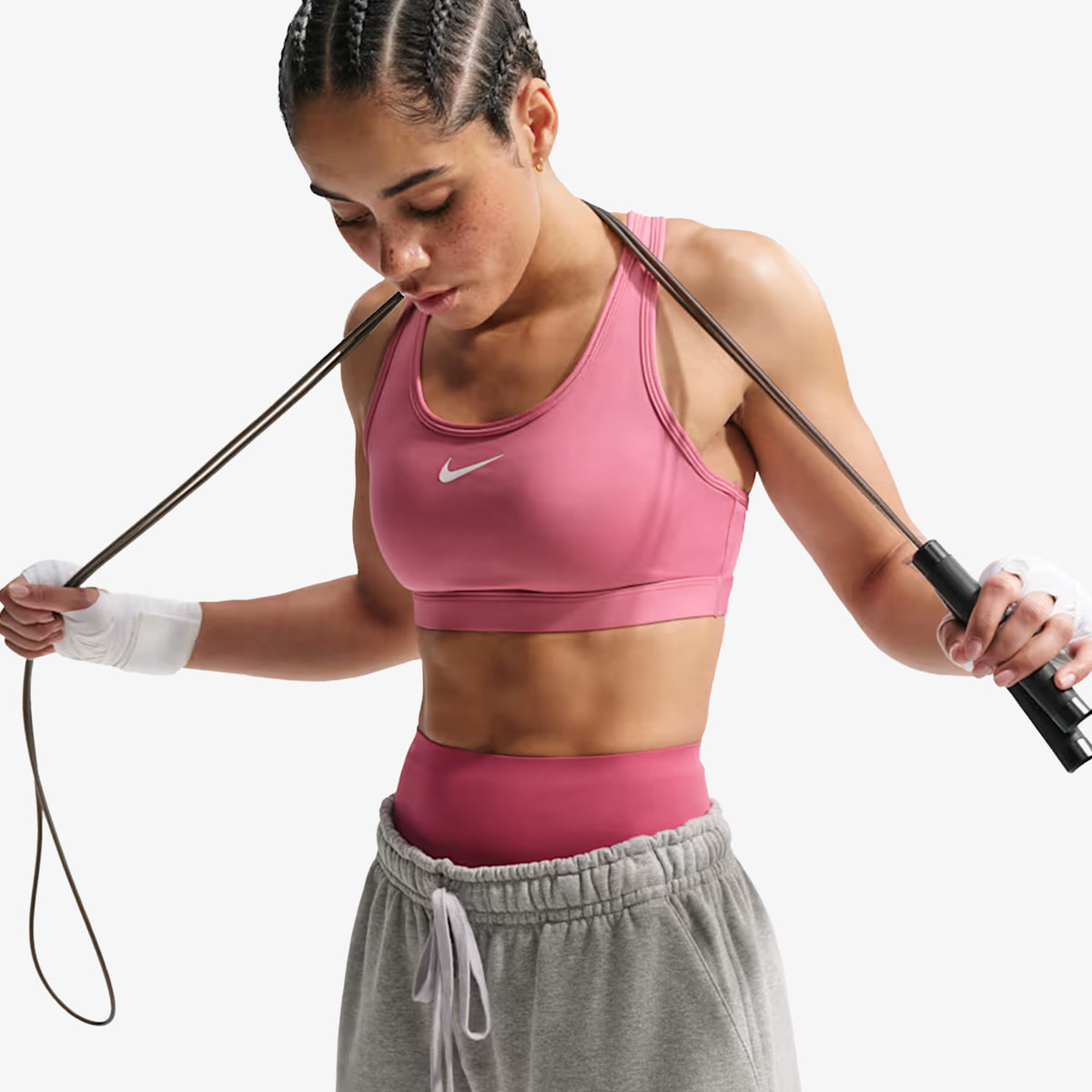 Top Nike Swoosh Mujer Rosa