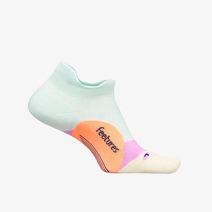 Medias Feetures Elite Light Cushion Low Cut Unisex Verde Naranja