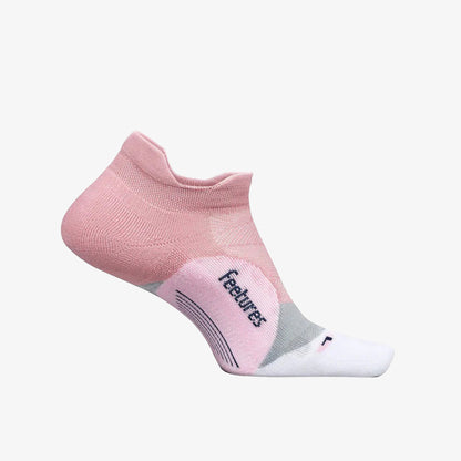 Medias Feetures Elite Light Cushion Low Cut Unisex Rosado Gris