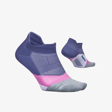 Medias Feetures Elite Light Cushion Low Cut Unisex Morado Gris