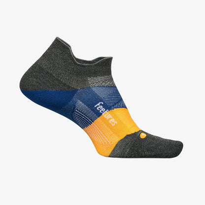 Medias Feetures Elite Ultra Light No Show Gris Azul