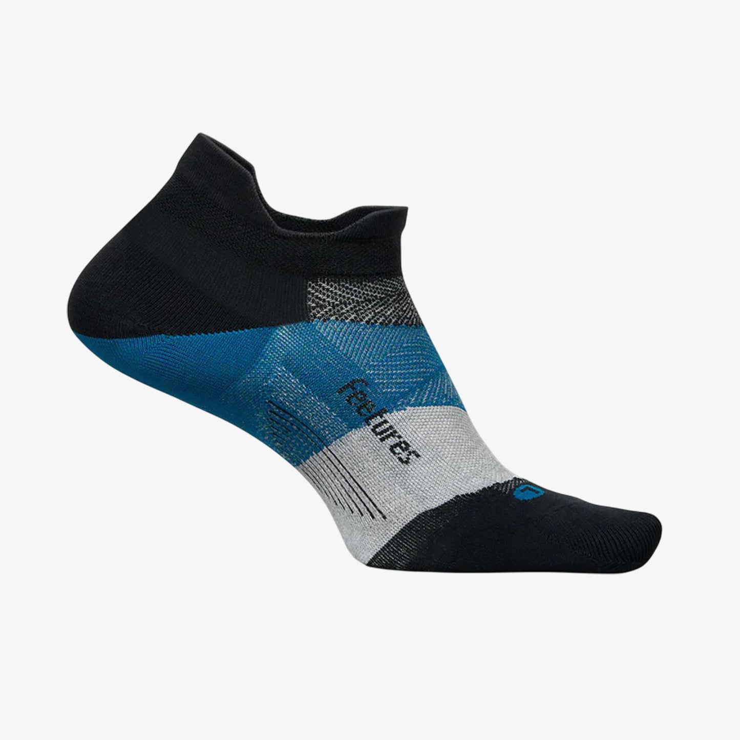 Medias Feetures Elite Ultra Light No Show Negro Azul