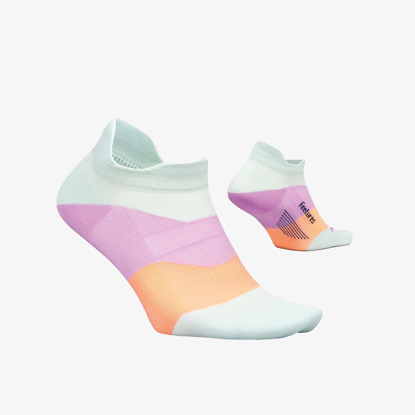 Medias Feetures Elite Light Cushion Low Cut Unisex Verde Morado