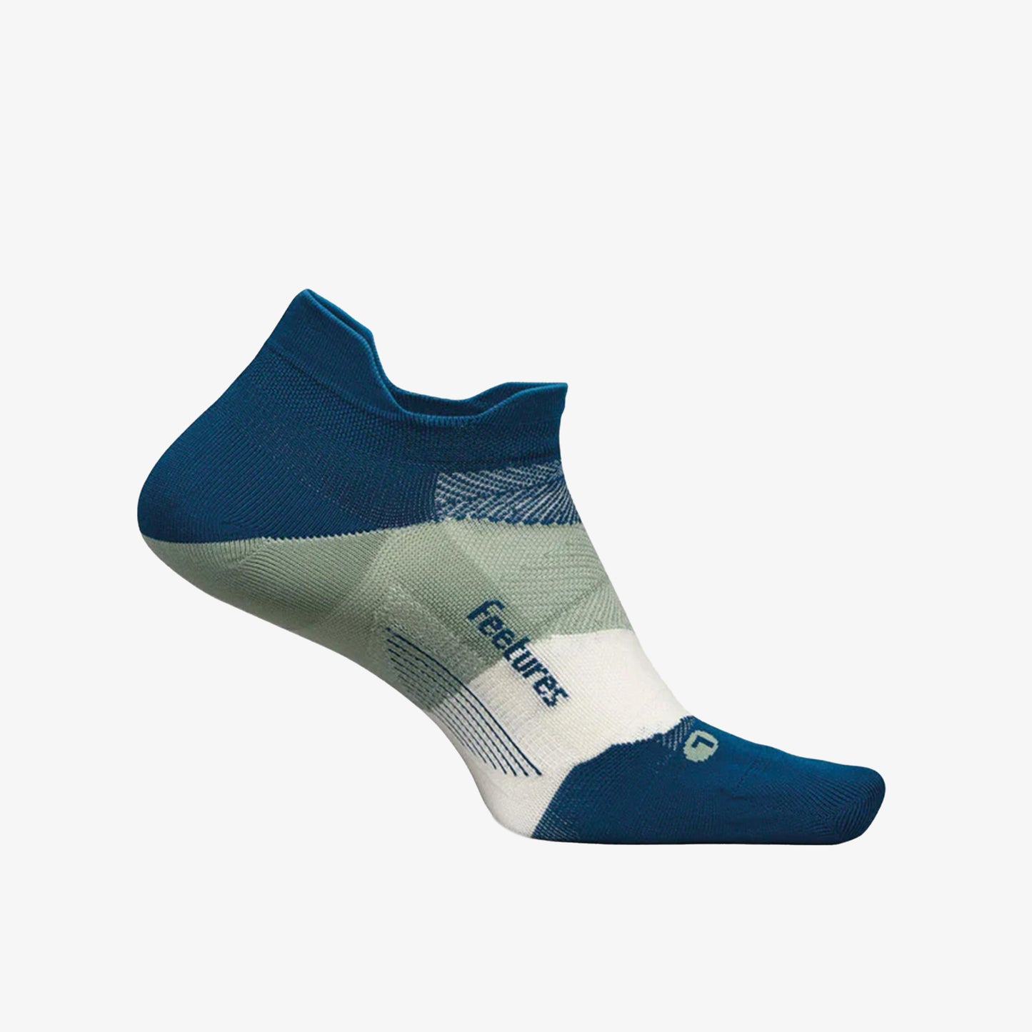 Medias Feetures Elite Ultra Light Low Cut Unisex Azul Verde