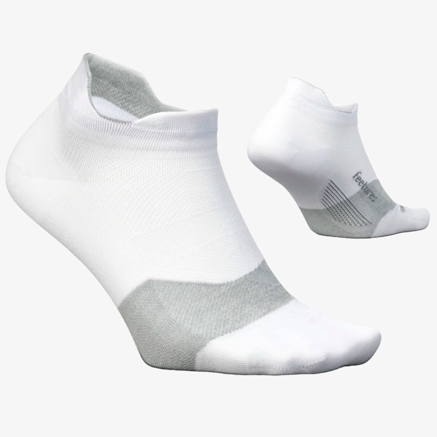 Medias Feetures Ultra Light Blanco Gris