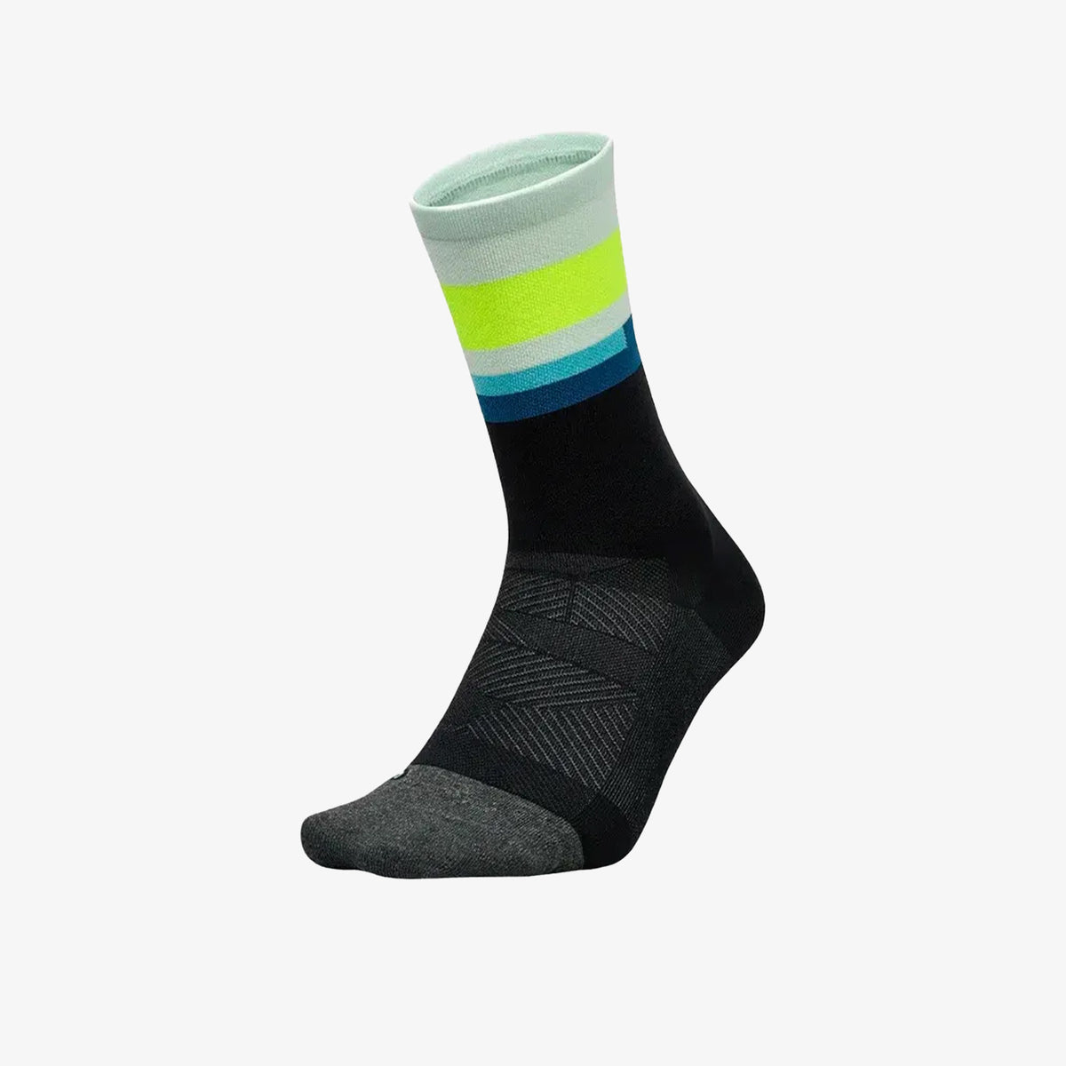 Medias Feetures Elite Minic Light Cushion Hombre Negro Verde
