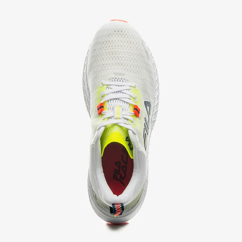 Tenis Fila Racer Mast Mujer Gris Naranja