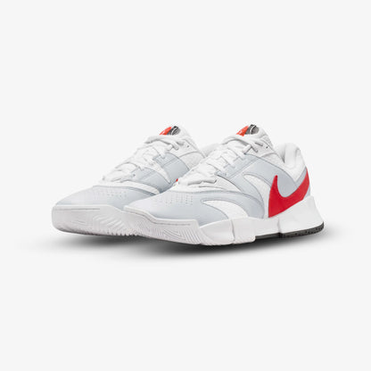 Tenis Nike Court Lite 4 Hombre Blanco Rojo