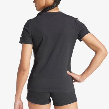 Camiseta Adidas Essentials Logo Mujer Negro