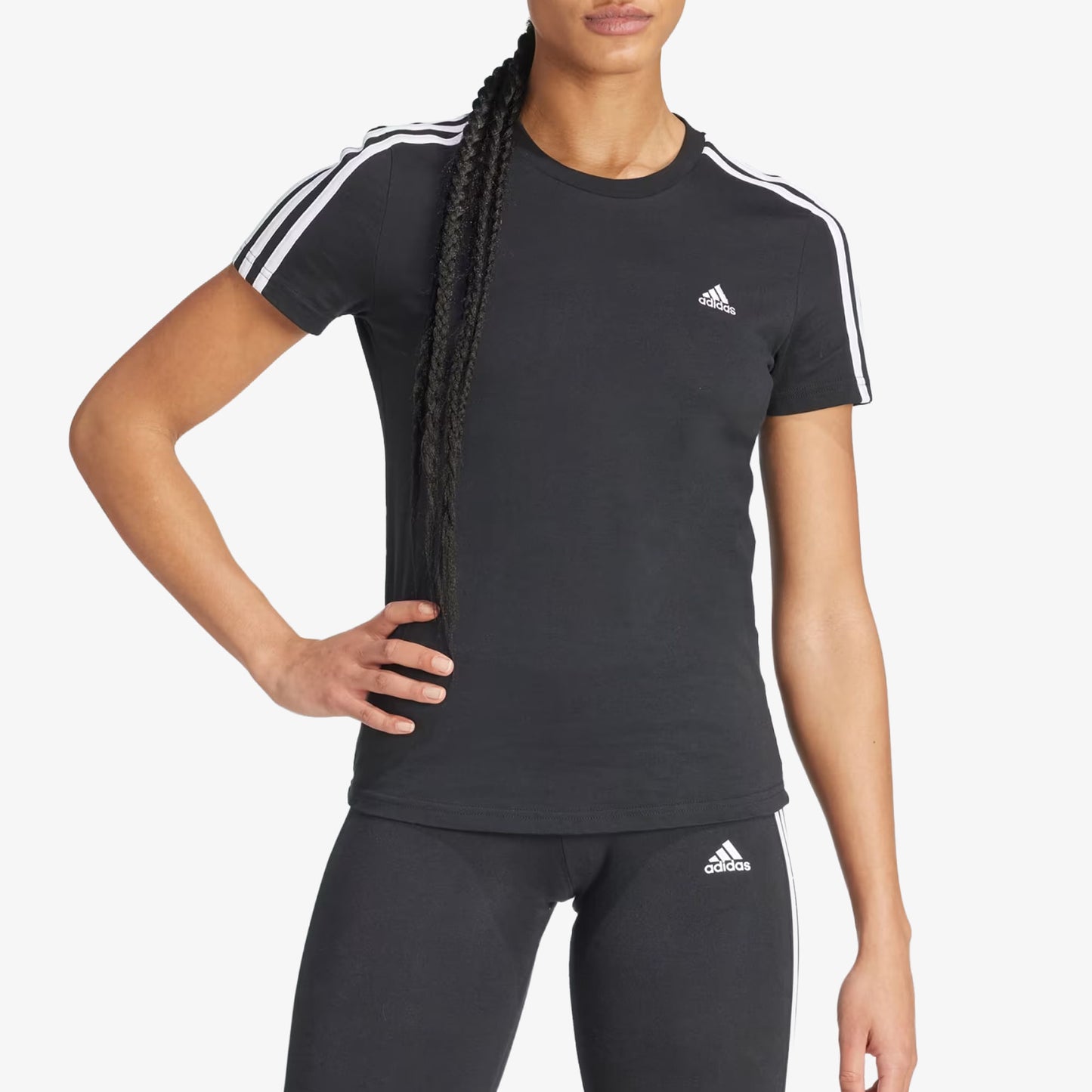 Camiseta Adidas Essentials Mujer Negro