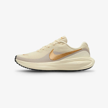 Tenis Nike Revolution 8 Mujer Beige Dorado