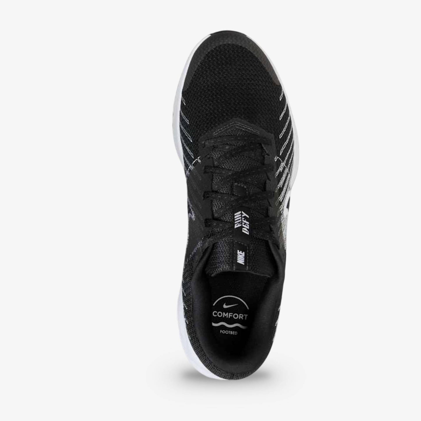 Tenis Nike Run Defy Hombre Negro Blanco
