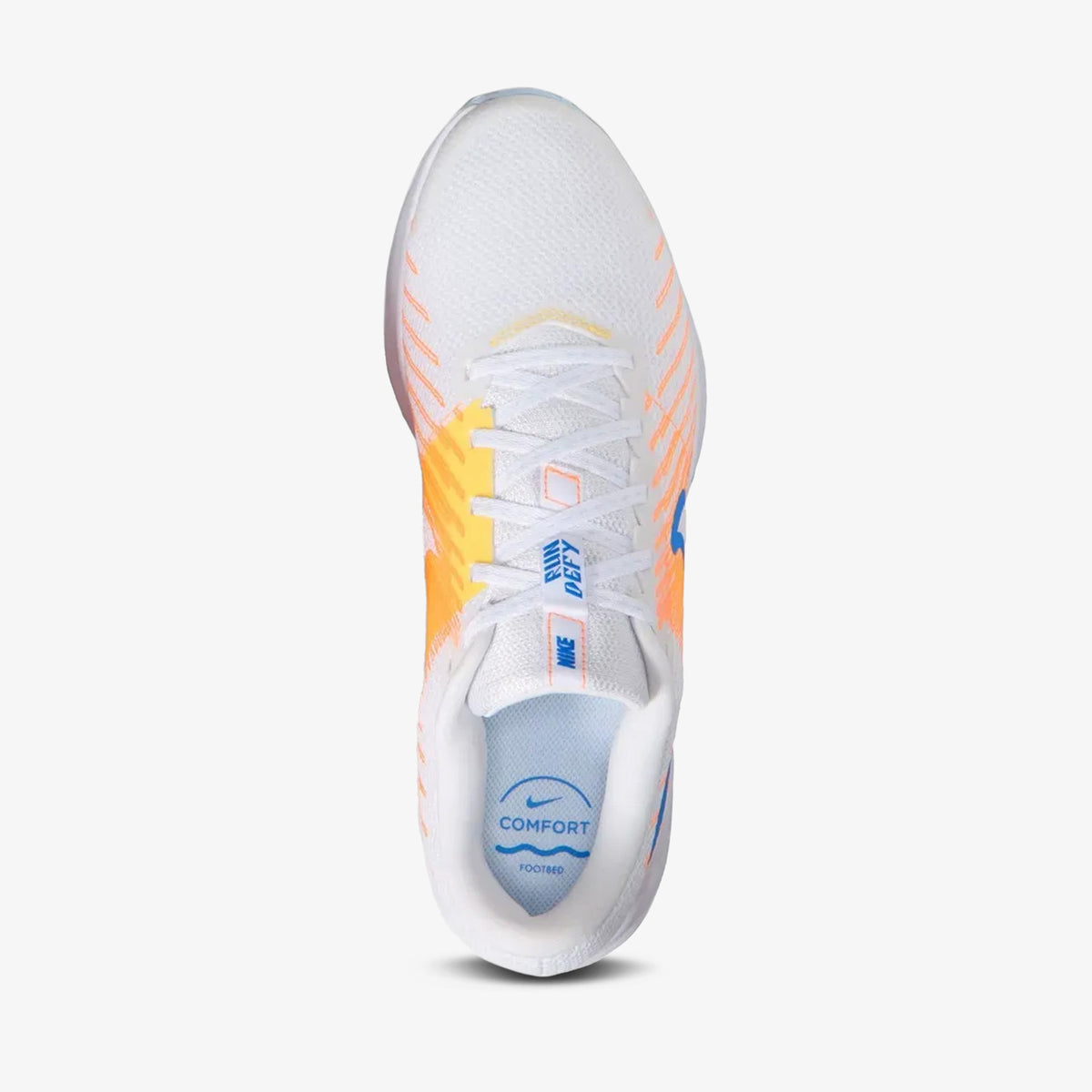 Tenis Nike Run Defy Hombre Azul Naranja