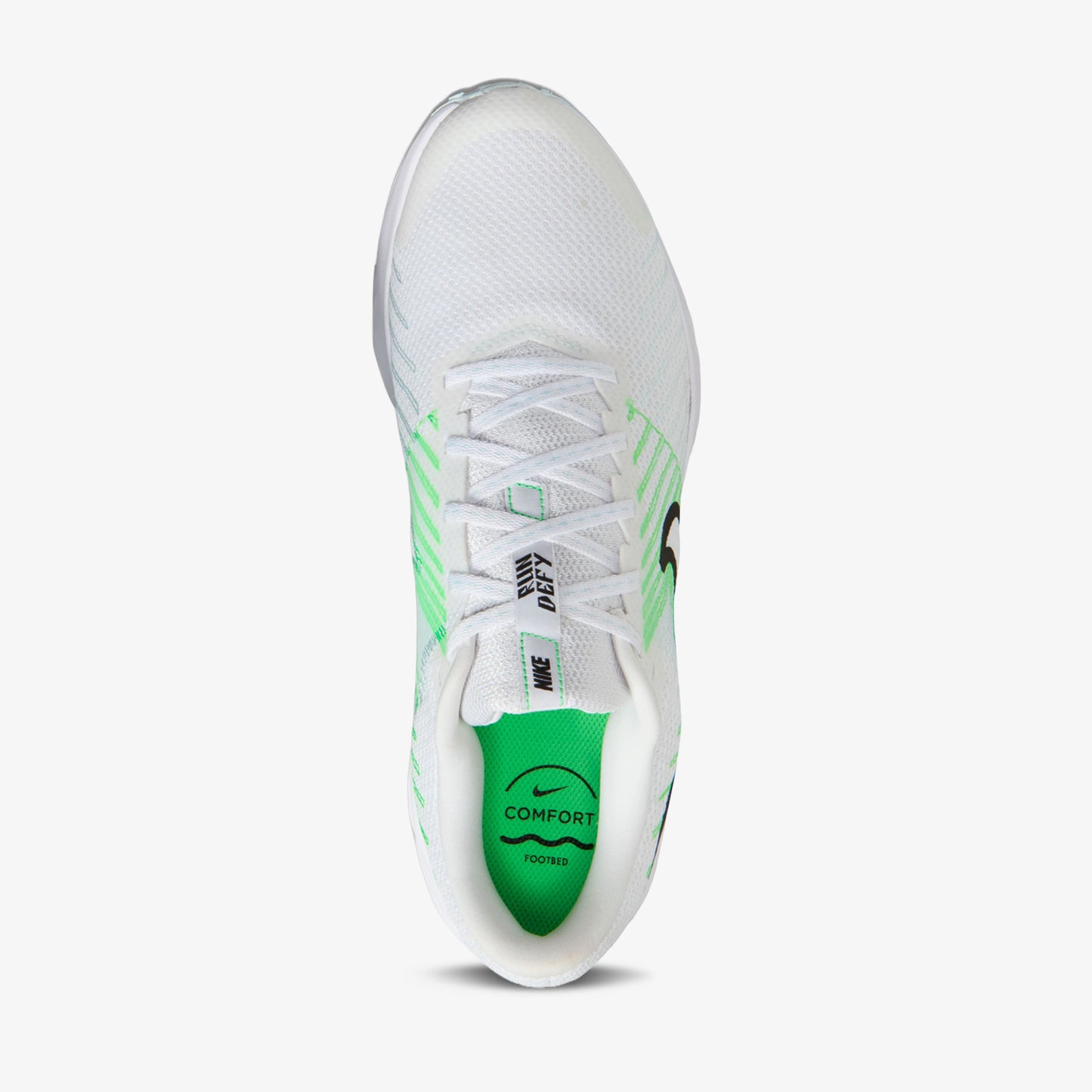 Tenis Nike Run Defy Hombre Blanco Verde