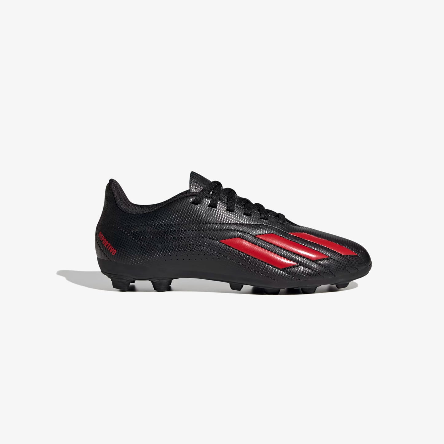Guayos Adidas Deportivo II Junior Negro Rojo