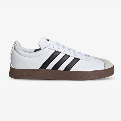 Tenis Adidas Court Base Hombre Blanco Negro Marrón