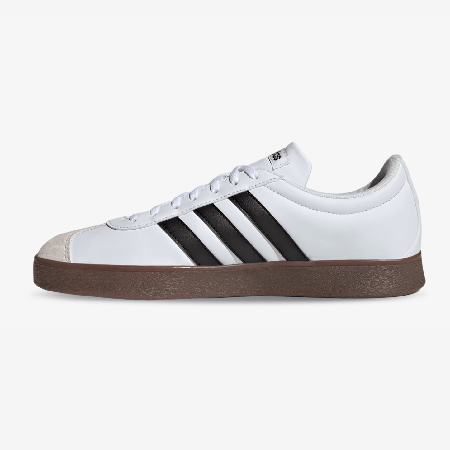 Tenis Adidas Court Base Hombre Blanco Negro Marrón