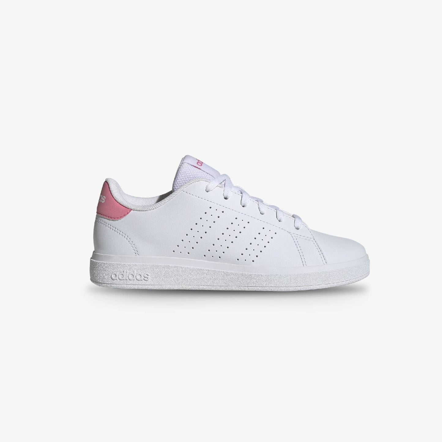 Tenis Adidas Advantaje Base 2.0 Junior Blanco Rosado