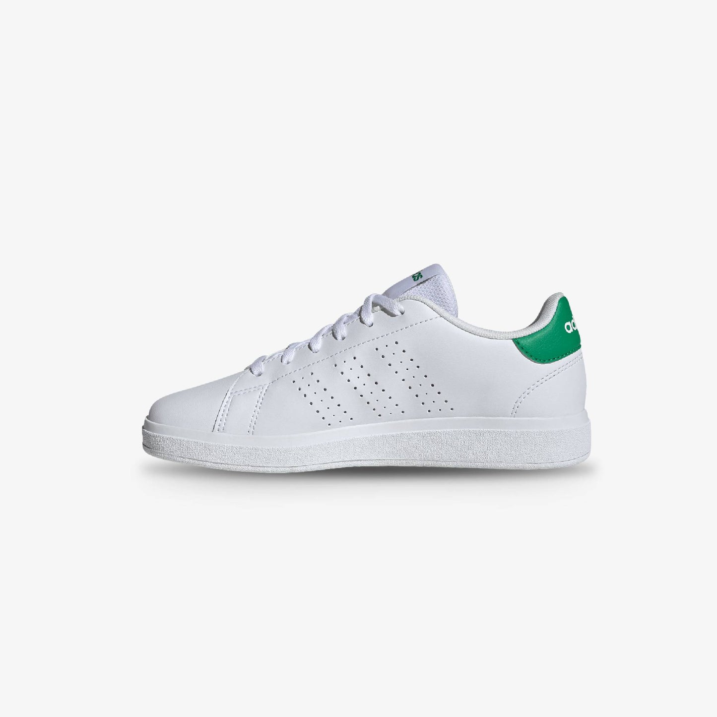 Tenis Adidas Advantage Base 2.0 Junior Blanco Verde