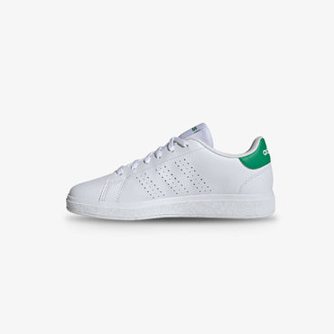 Tenis Adidas Advantage Base 2.0 Junior Blanco Verde