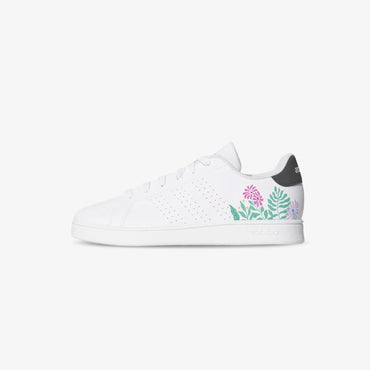 Tenis Adidas Advantage Niño Blanco Negro