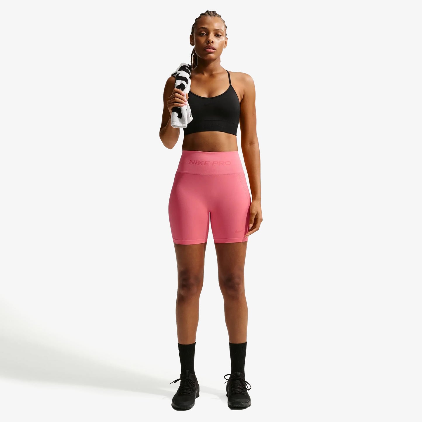 Lycra Nike Pro Seamless Mujer Rosa