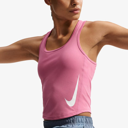 Camiseta Nike Tempo Swoosh Run Df Tank Mujer Rosado