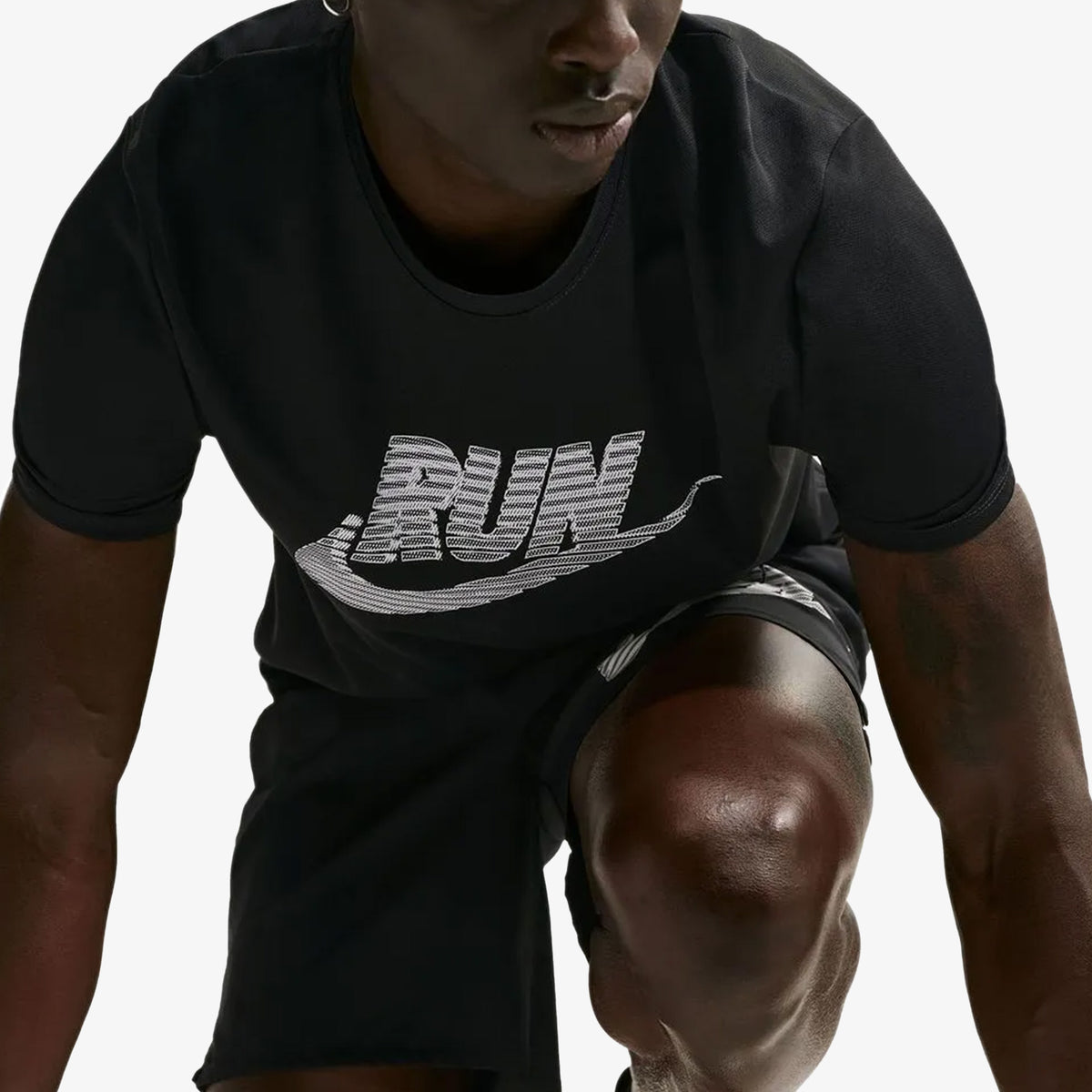 Camiseta Nike Hombre Negro/Estampado