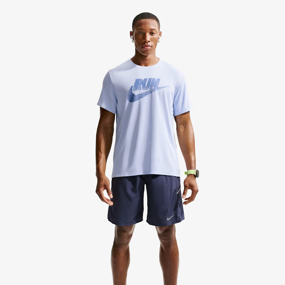 Camiseta Nike Hombre Azul/Estampado