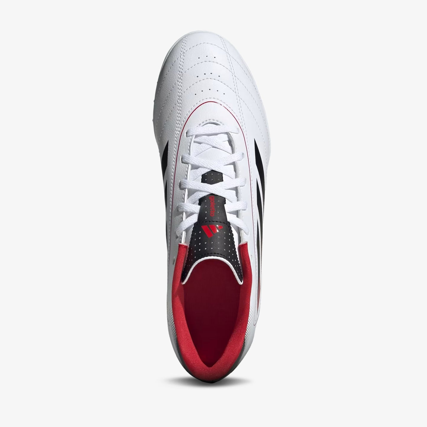 Guayos Sintetica Adidas Goletto IX Hombre Blanco Negro Rojo
