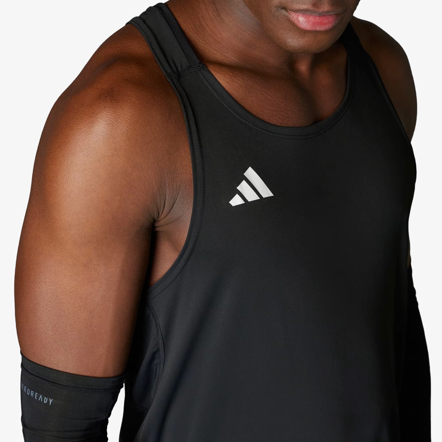 Camiseta Adidas Adizero Essentials Hombre Negro