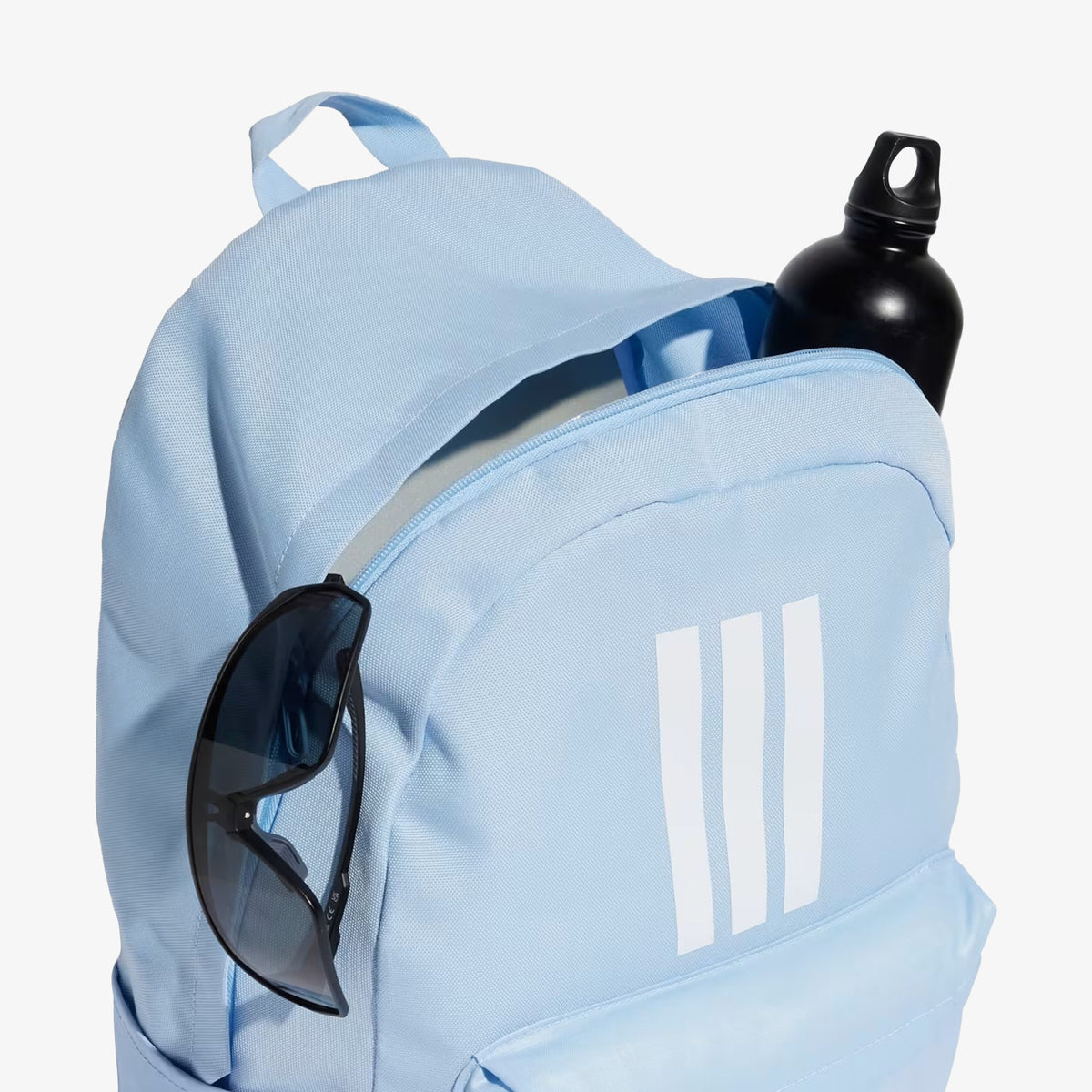 Morral Adidas Back To School 3 Rayas Unisex Azul Claro